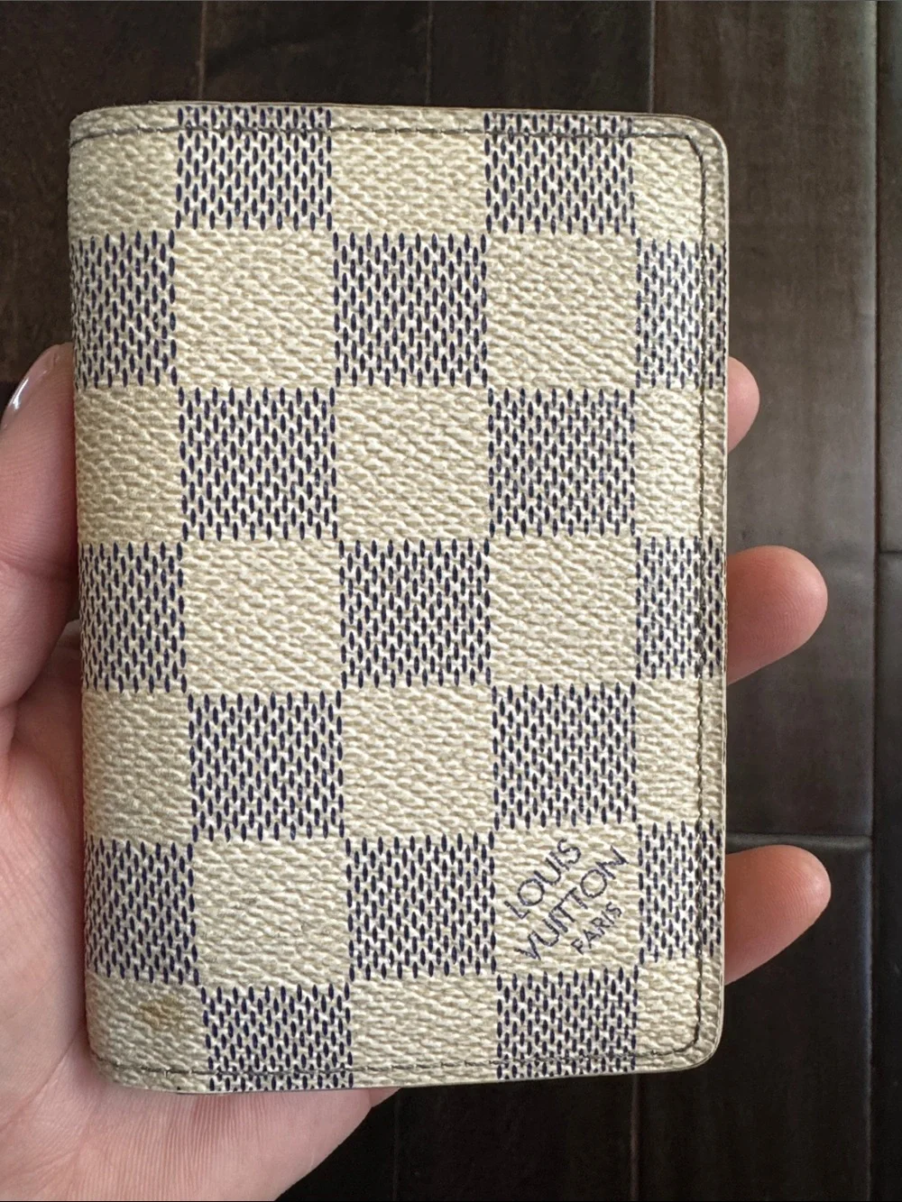 Louis Vuitton Damier Azur Passport Holder Card Wallet - Picture 8 of 12